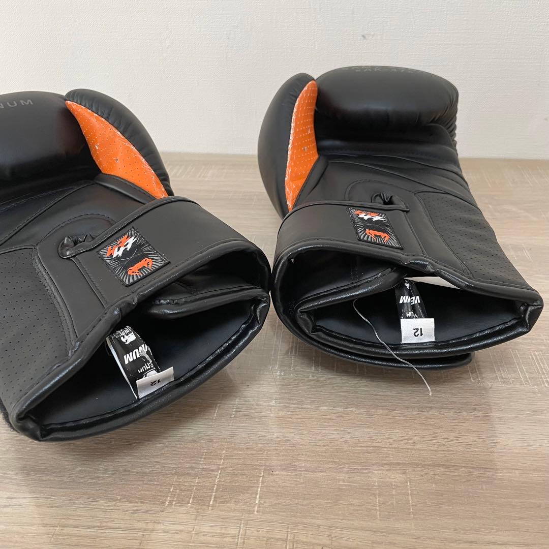 ★極美品★ Venum S47 ボクシング グローブ - ブラック/オレンジ