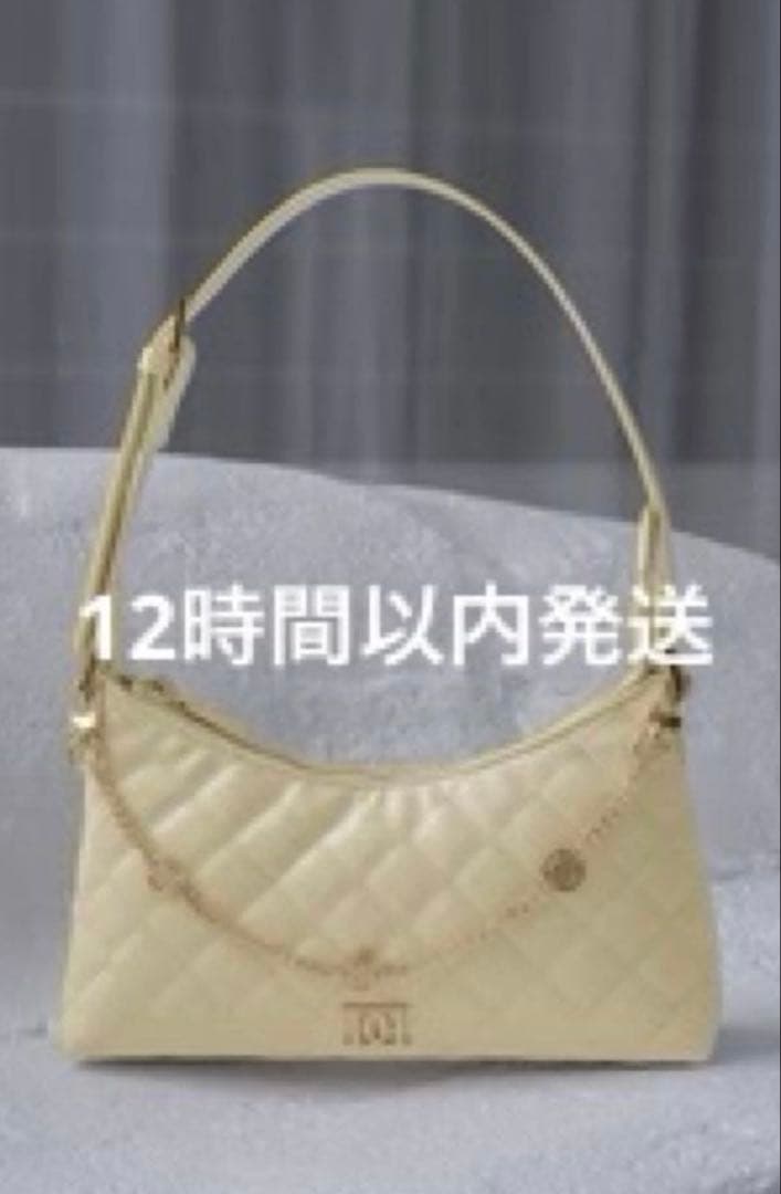 Darich ダーリッチ キルティングチェーンハンドミニバッグ イエロー