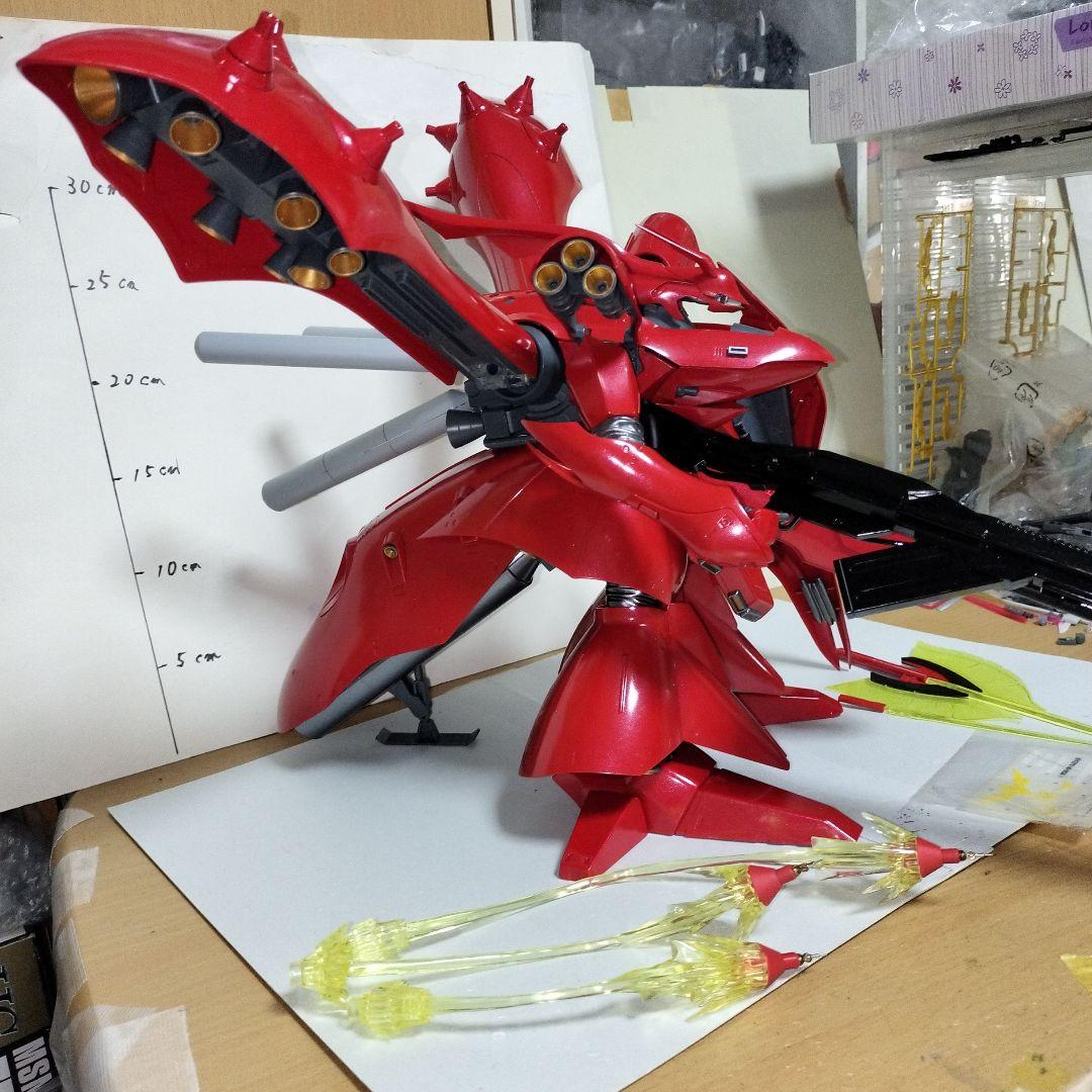 RE1/100 ナイチンゲール 塗装完成品 ガンプラ ファンネルエフェクト 限定