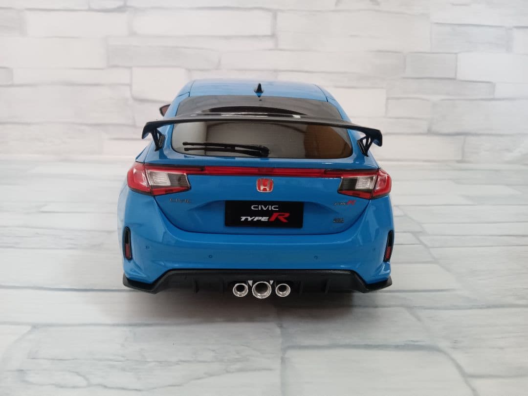 1/18 新型シビック　タイプR FL5 ミニカー　レーシングブルー・パール