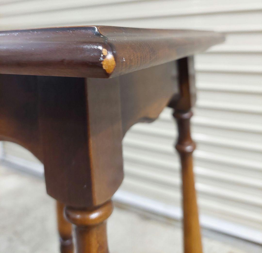 オールドカリモク アンティーク コロニアル 花台 電話台 飾り台 サイドテーブル