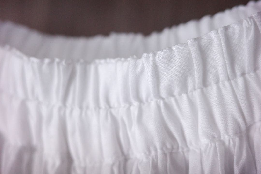 美品◇ francesca amam label ギャザーパンツ/ホワイト