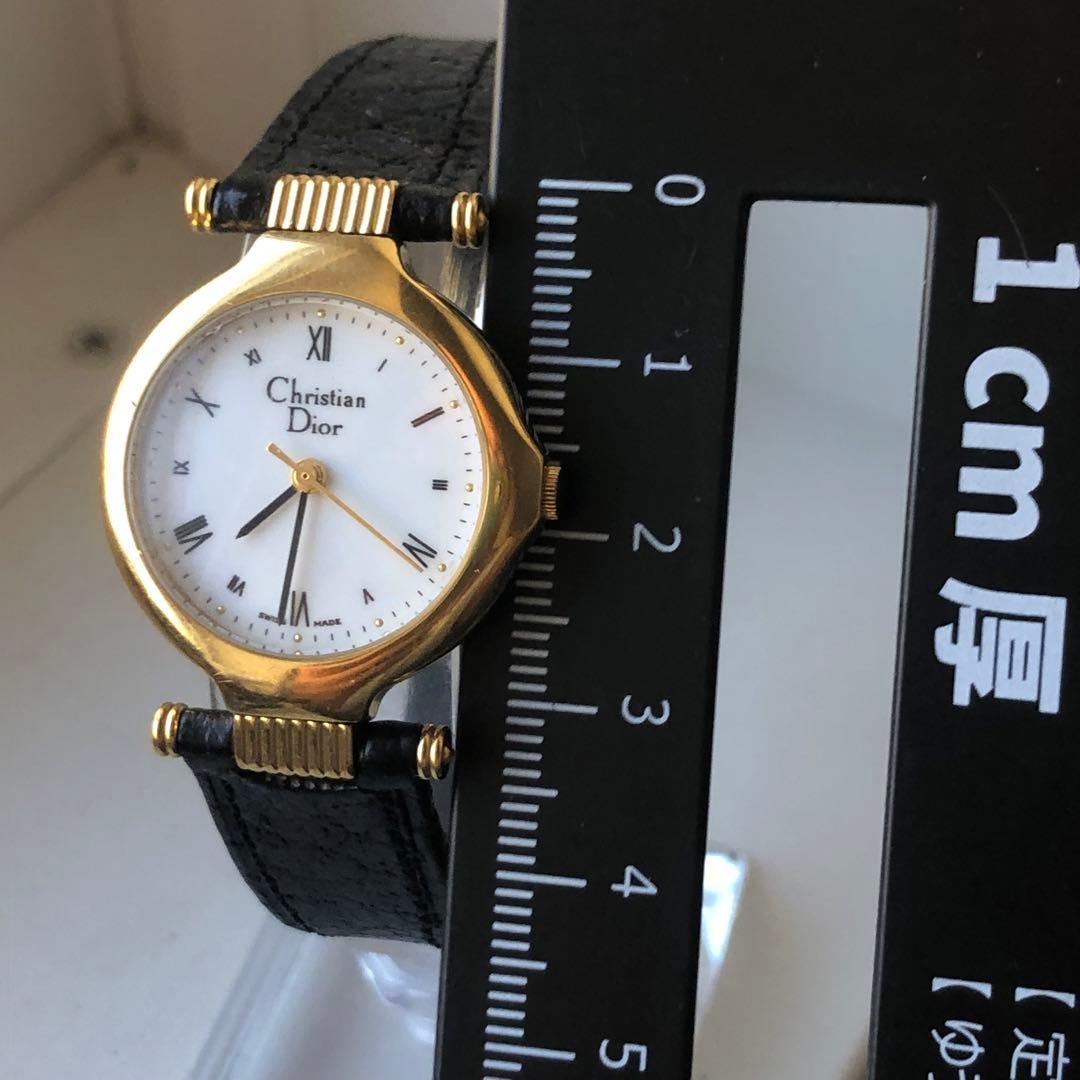 【極美品】Christian Dior ローマン　電池新品時計 ゴールド