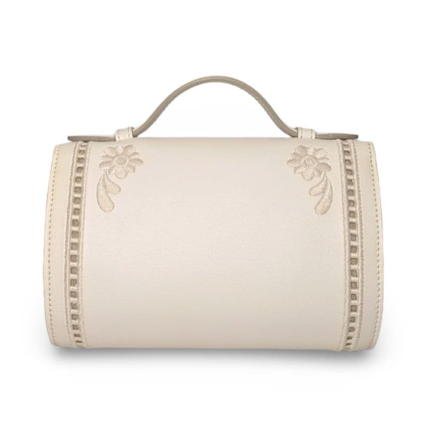 【極美品】TOD'Sトッズ Tタイムレス　アイボリー レザー ショルダーバッグ