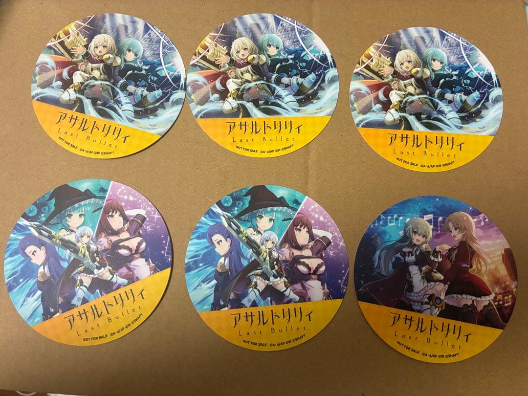 アサルトリリィ 神庭女子藝術高校×PABLO mini コースター16枚セット