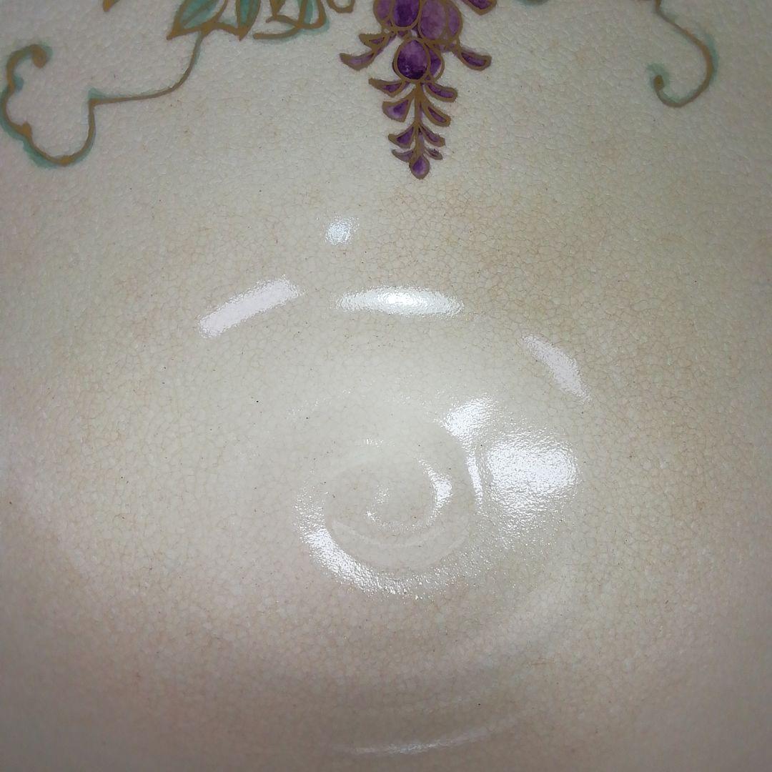 Ｓ３１３　茶碗　『仁清藤花画』『清閑寺窯　杉田祥平』　共箱　抹茶碗　茶道具