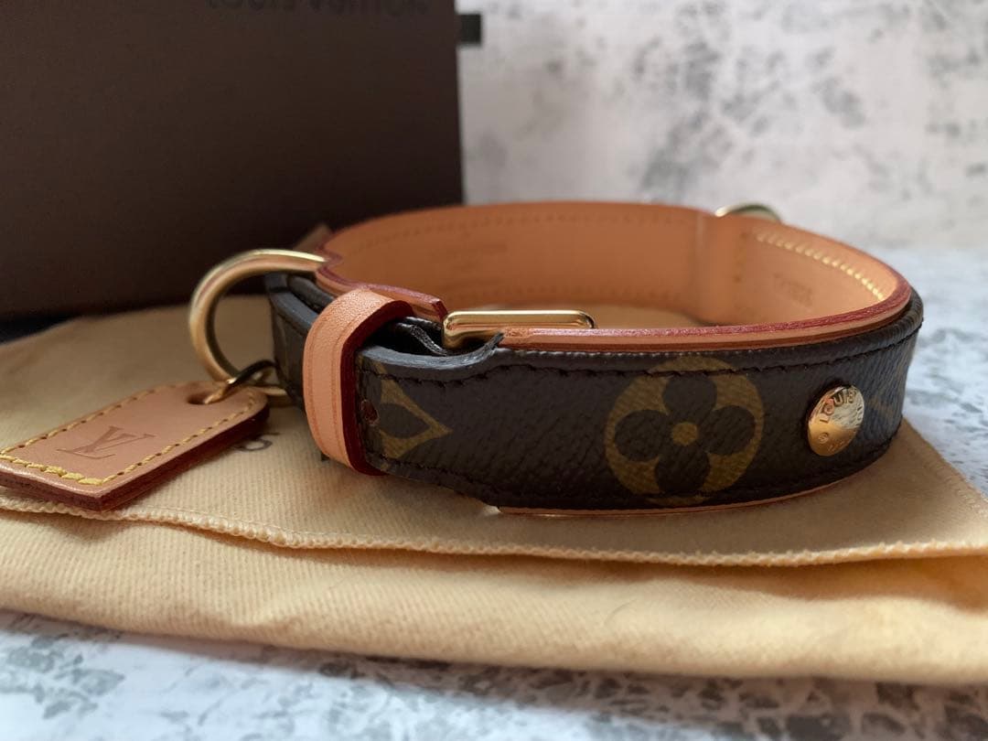 ルイヴィトン M58071 モノグラム コリエ バクスター 首輪 犬