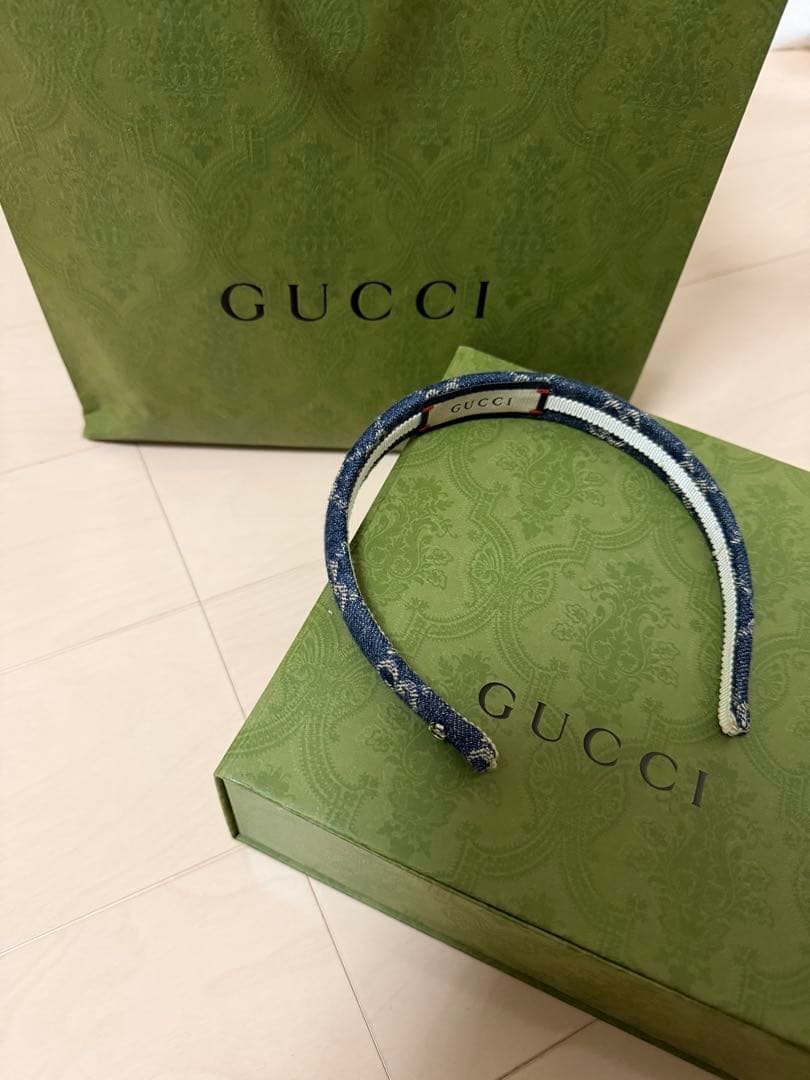 GUCCI デニム カチューシャ