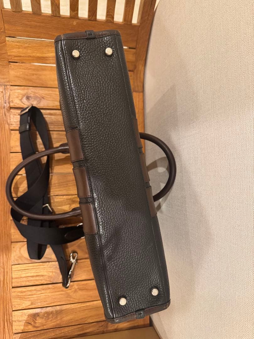 て*つ様 ダークブラウン レザー ビジネスバッグ