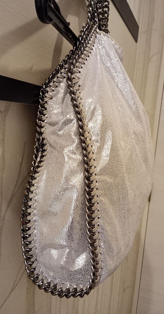 【超美品】《ステラ・マッカートニー》シルバーメタリック パーティーバッグ