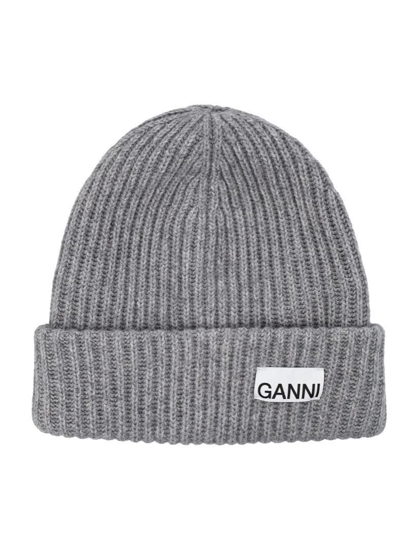 新品 GANNI グレー ニット帽
