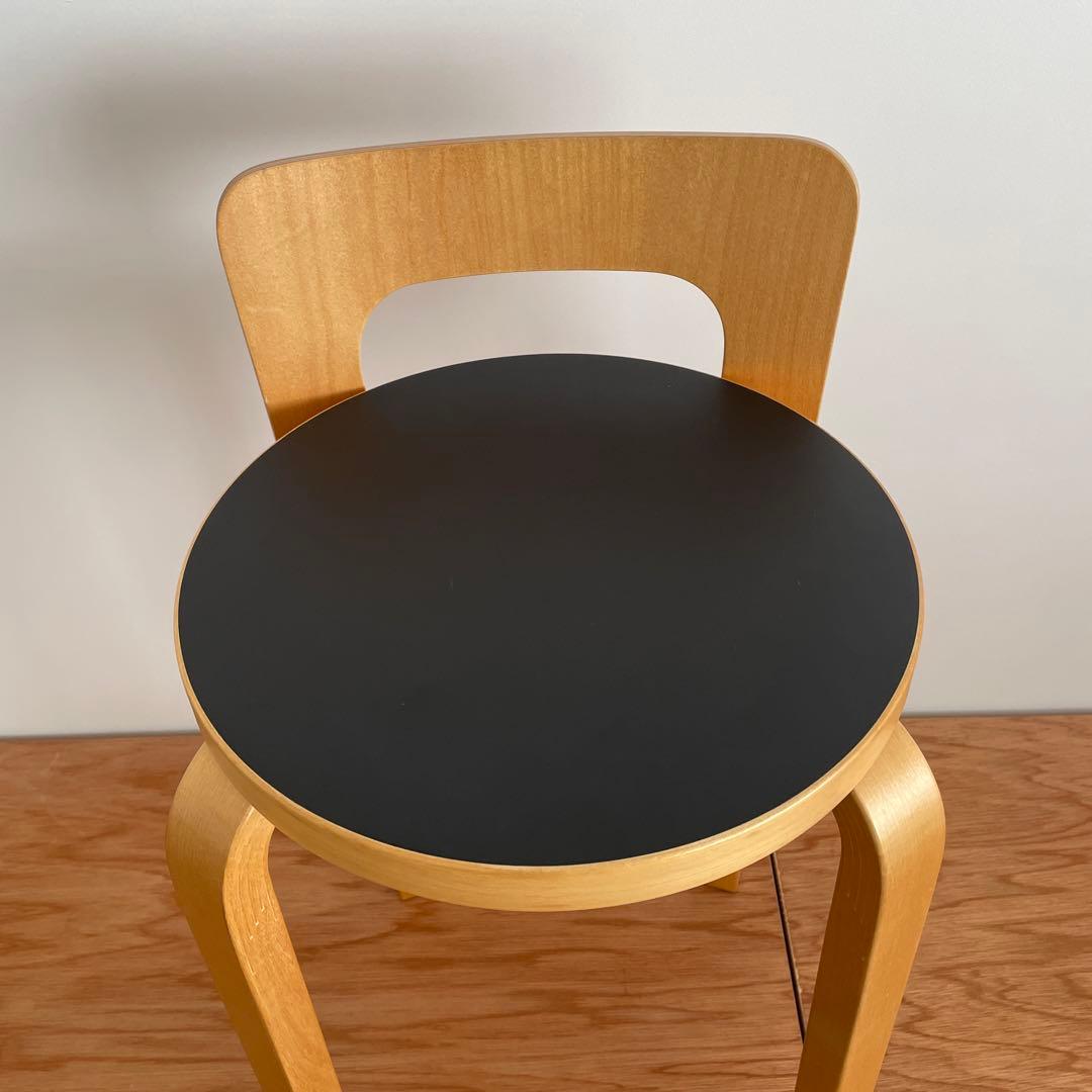 artek アルテック　ハイチェア K65 ブラック リノリウム