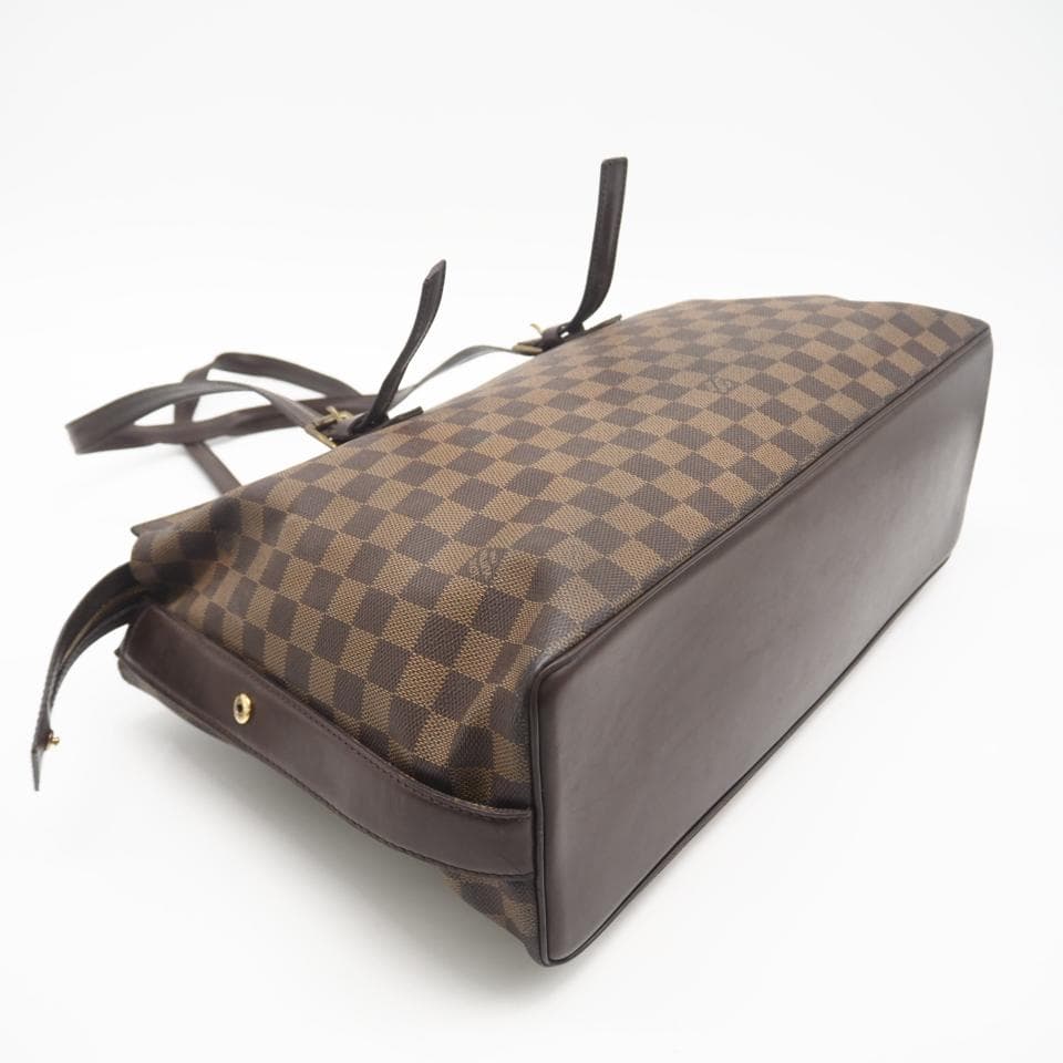 LOUIS VUITTON トートバッグ ダミエ エベヌ チェルシー ブラウン