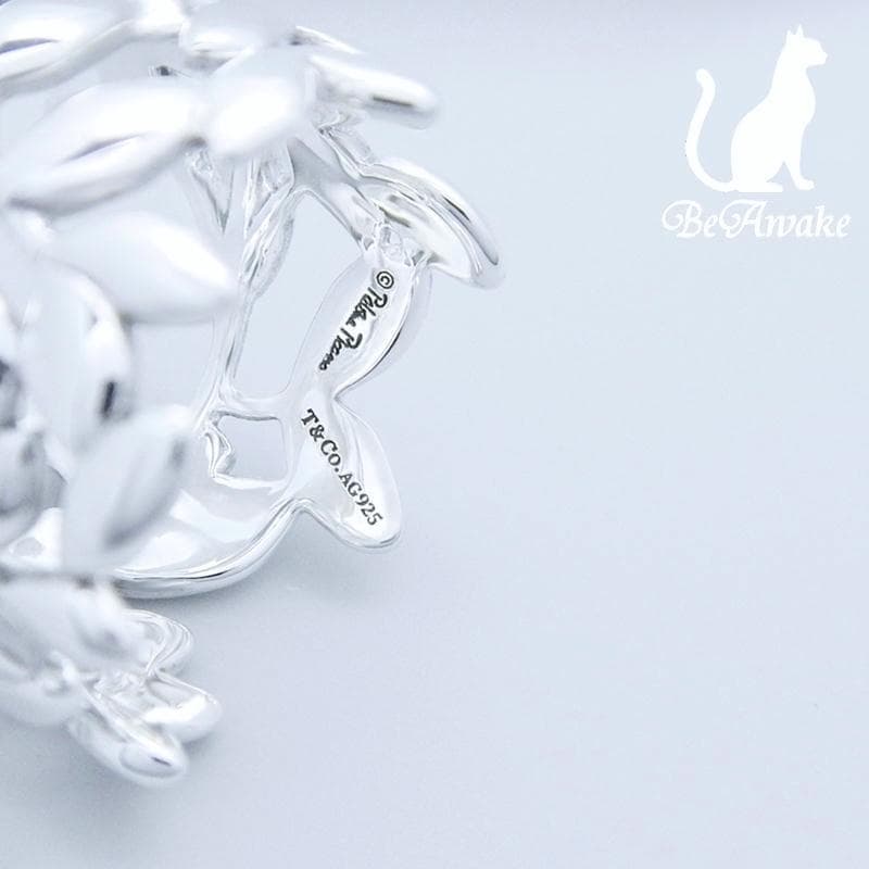 【新品仕上げ済】ティファニー オリーブ リーフ バンド リング