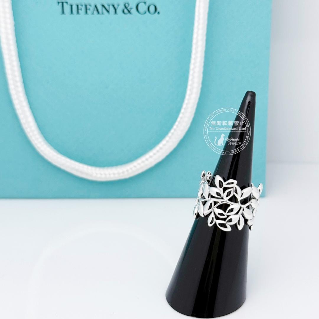【新品仕上げ済】ティファニー オリーブ リーフ バンド リング