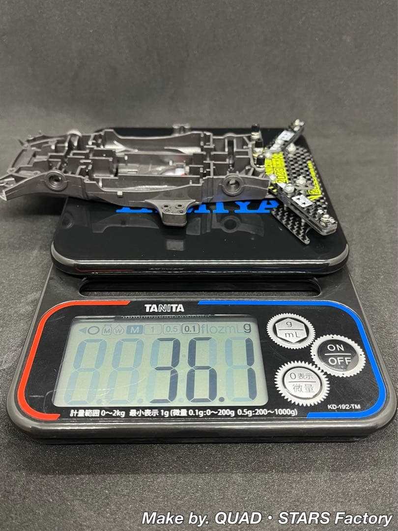 【ミニ四駆・MA用】1軸リヤアンカー　2023／カーボン【13mmローラー対応】