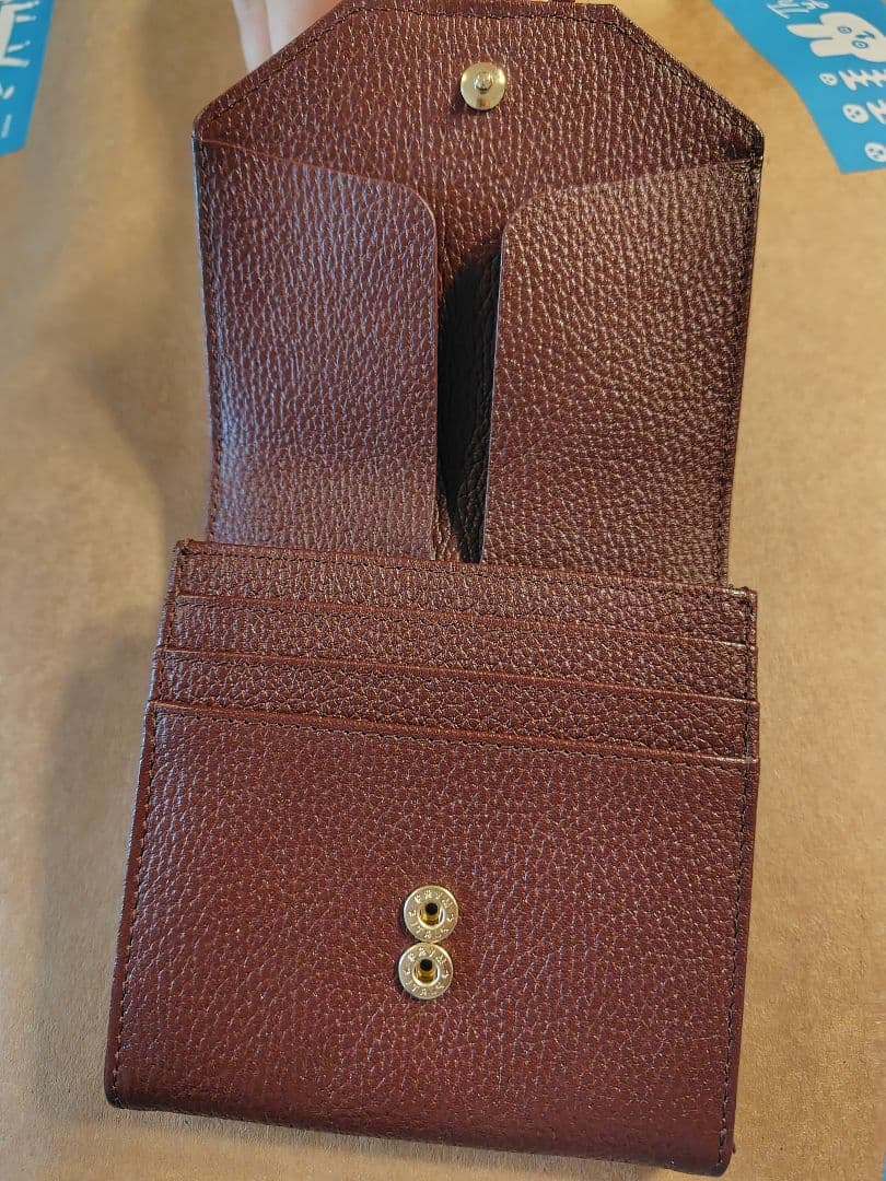 ATAO ロトロ 二つ折り財布 バーガンディ