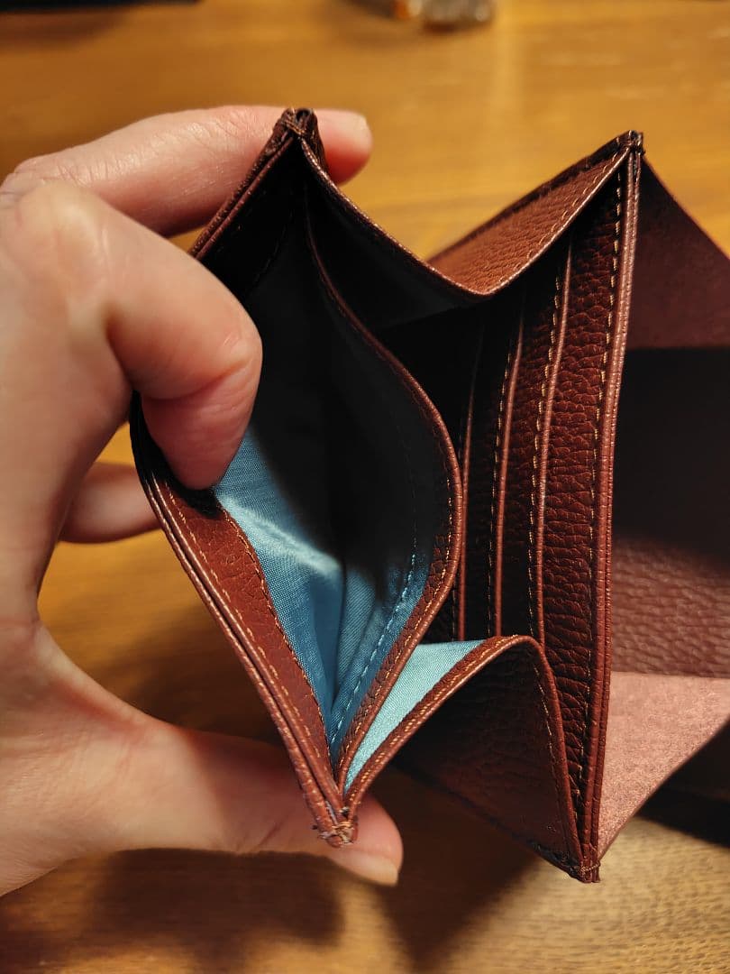 ATAO ロトロ 二つ折り財布 バーガンディ