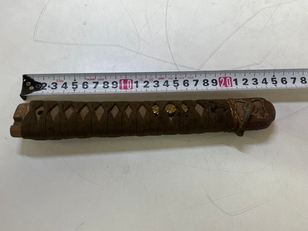 R*N様 M639 刀 柄 武具 つか 金属装飾 目抜き付き 旧日本軍 時代物