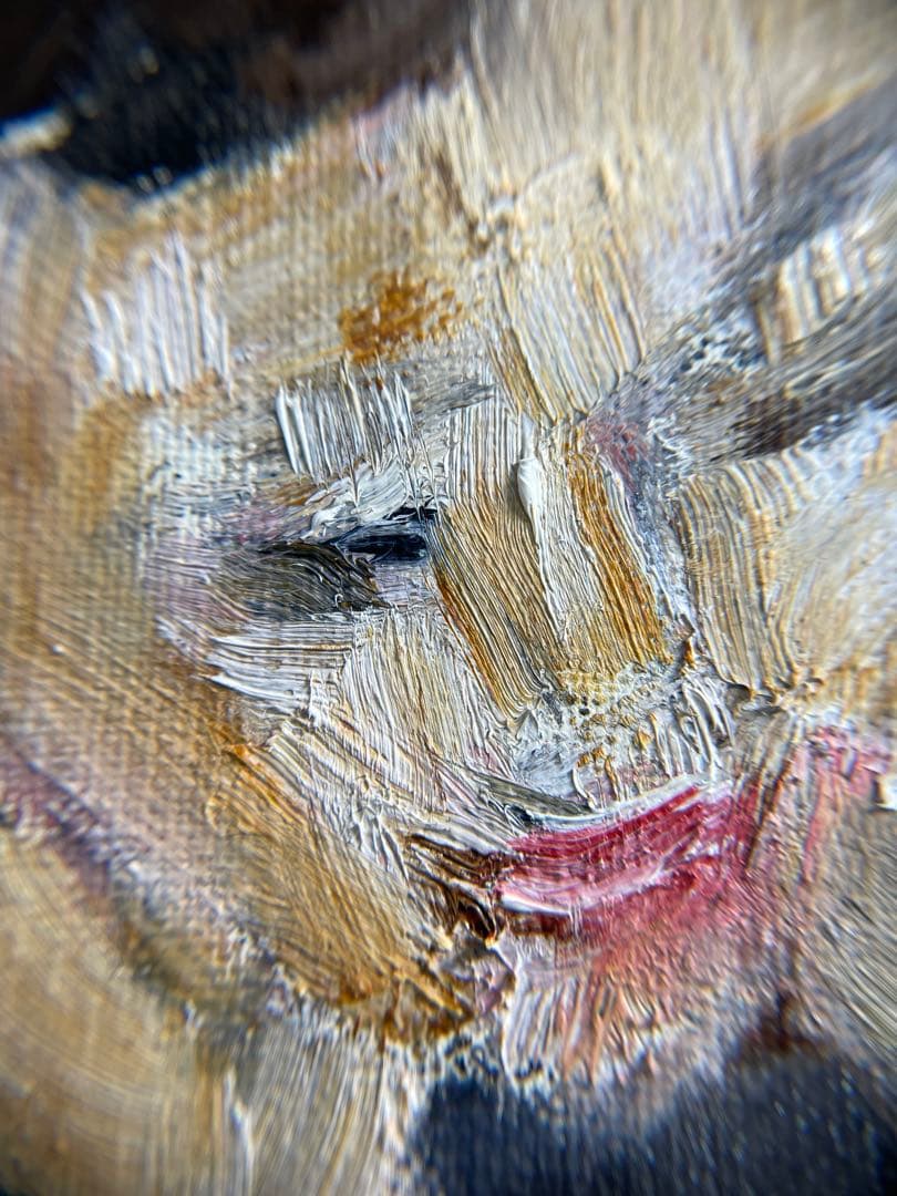 『筆先の向こう側』 – F4号 / 油彩 / 額装付き(箱つき)