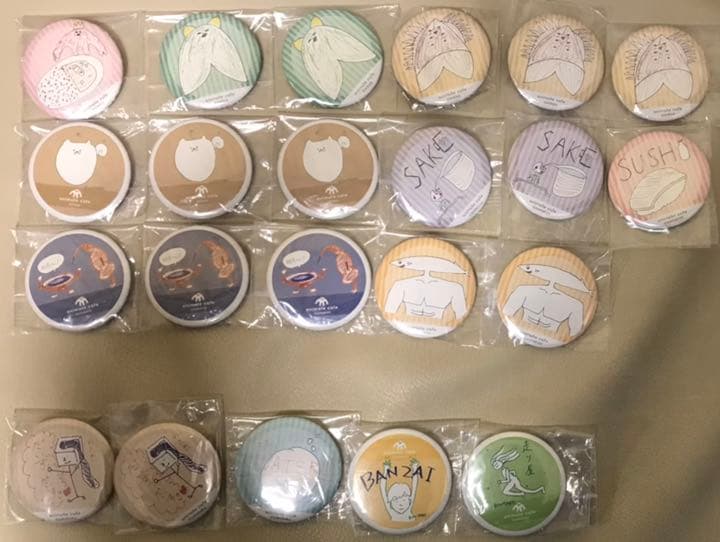 大王グループ 缶バッジ 俺癒 健僕 そま君 鳥セツ おしバカ