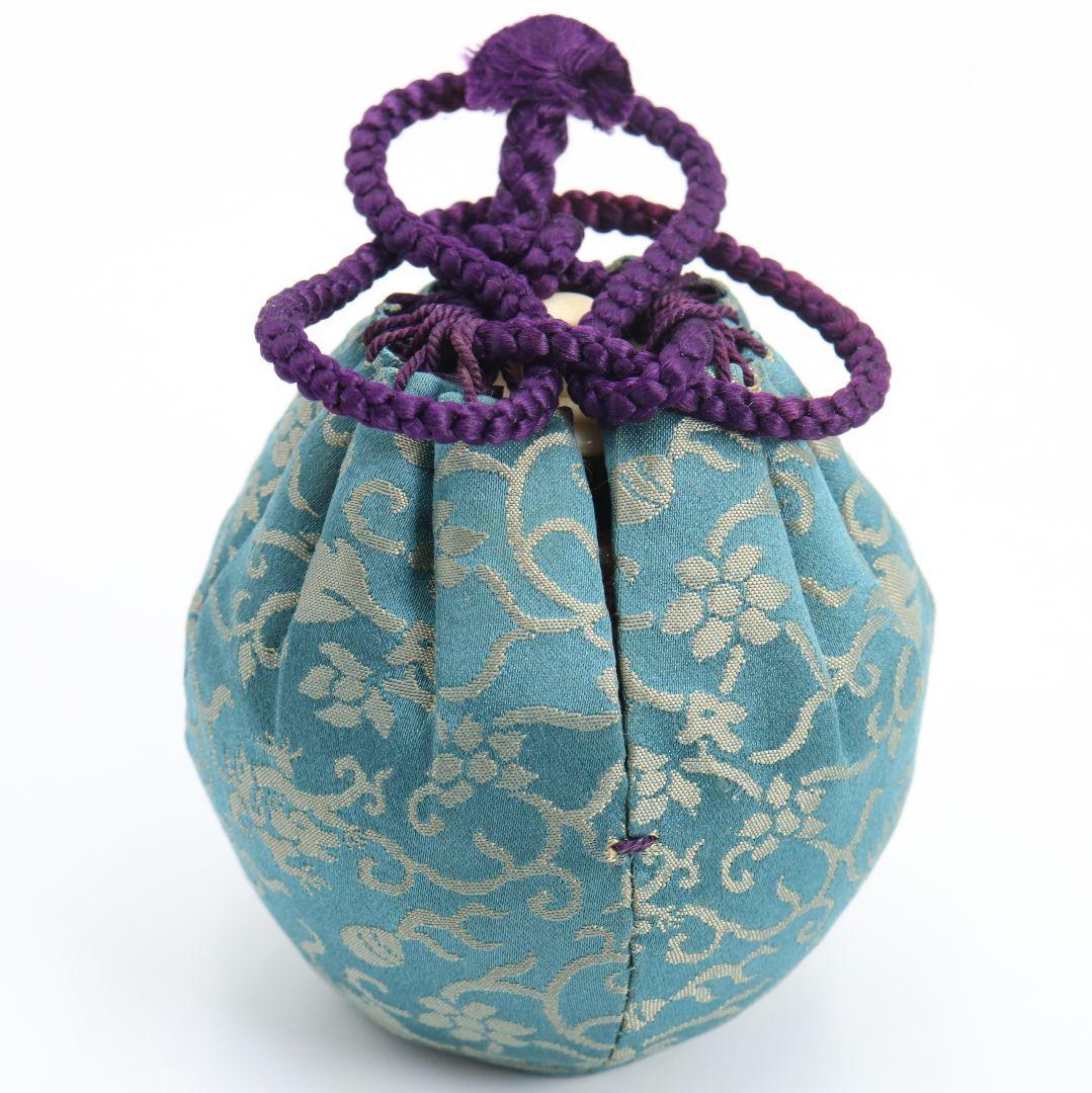 平安 笹田仁史作 珠光文琳写 茶入 茶道具 仕覆付　V850　NT7