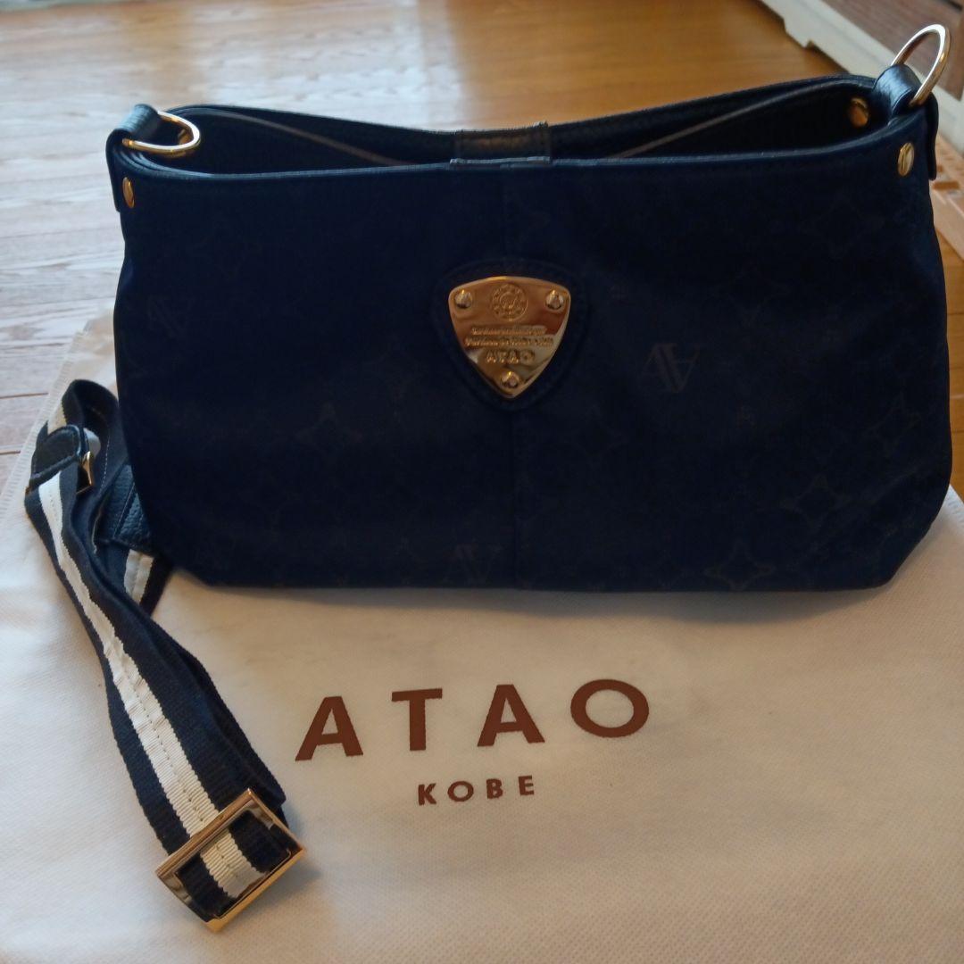 り*す様 【アタオ未使用に近い】チヴィ2wayモノグラムネイビーショルダーバック