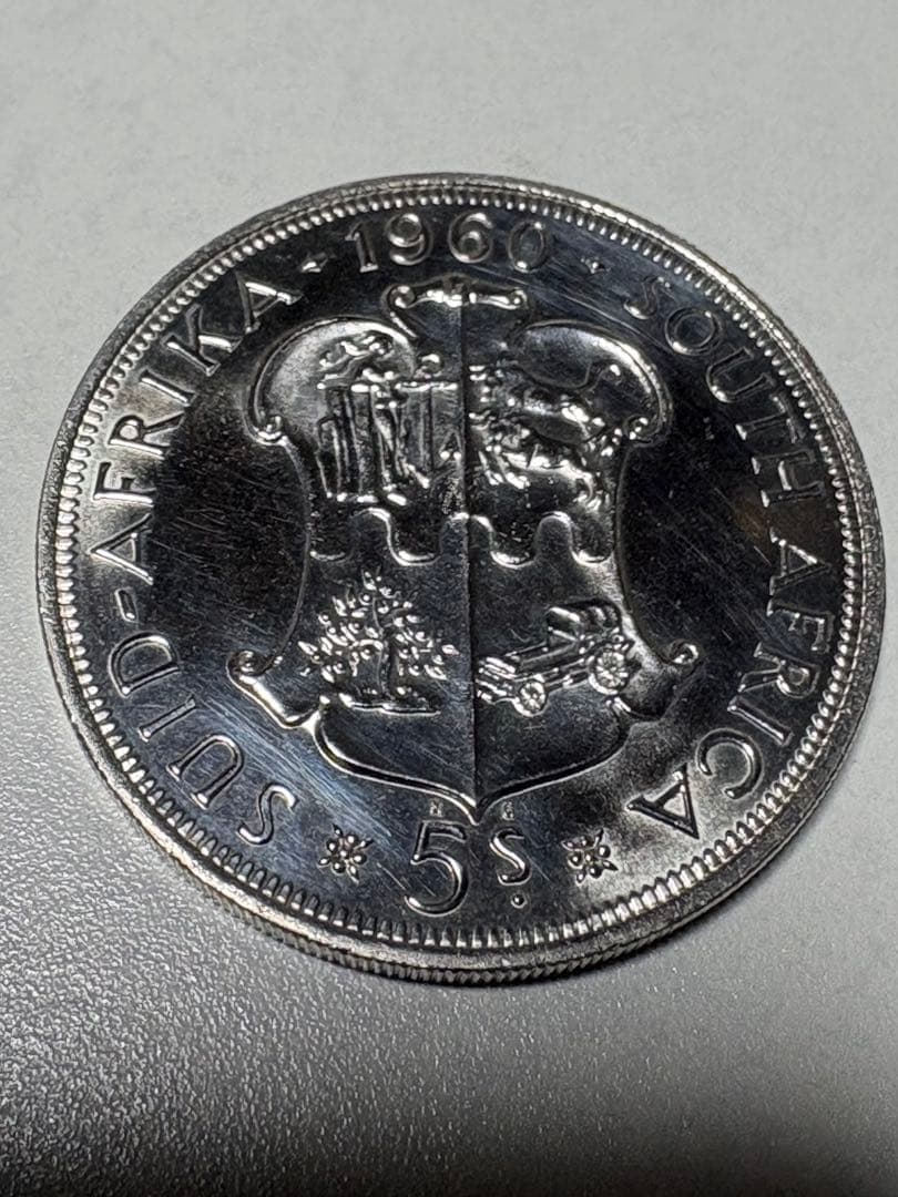 【銀貨保証】1960年銘　南アフリカ連邦成立50周年　記念銀貨　28.30g