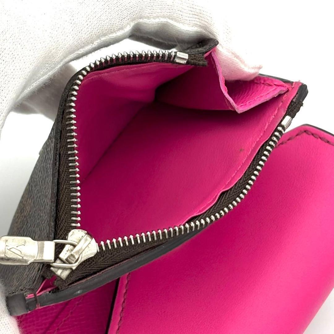 希少カラー‼️ルイヴィトン モノグラム ポルトフォイユゾエ ピンク 三つ折り財布