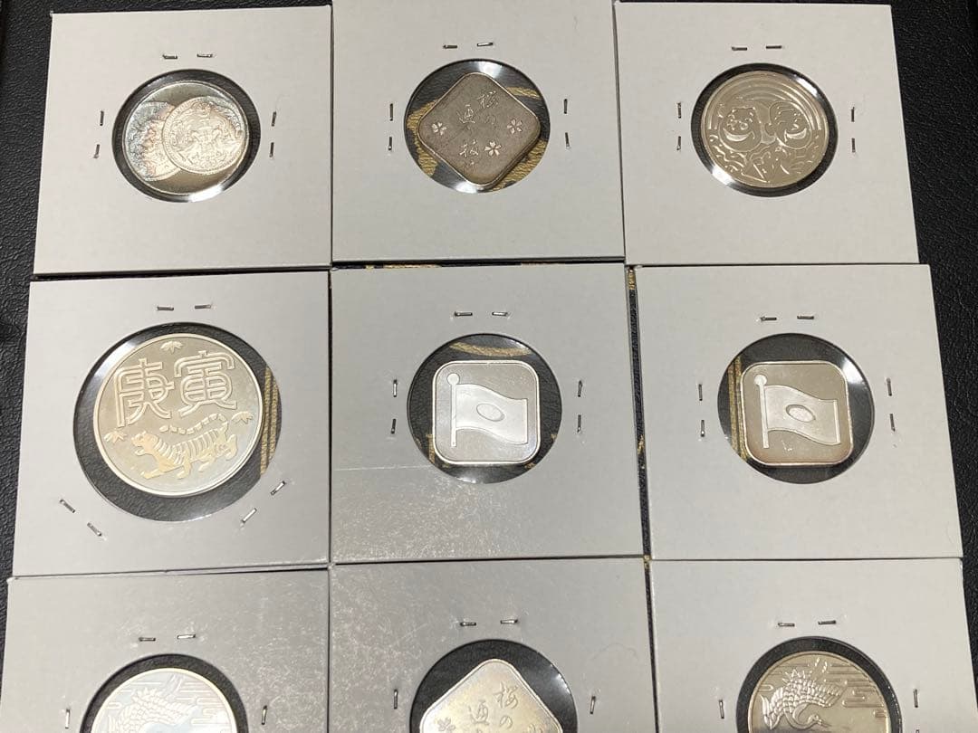 純銀　メダル　9枚セット　造幣局　貨幣セット出し　ホルダー入り