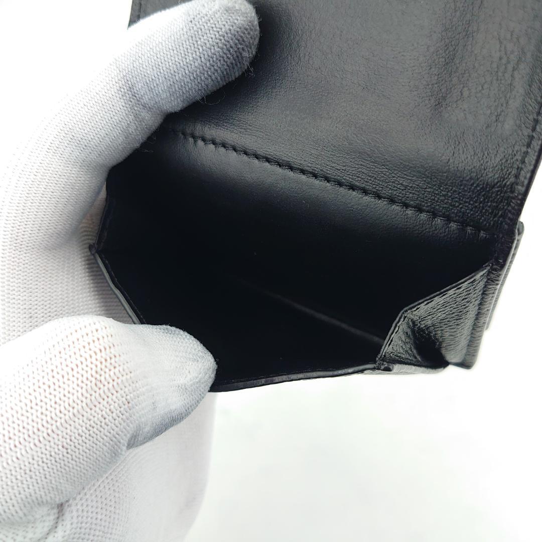 【ちょこ様用】ロエベ　Wホック　三つ折り財布（箱・内袋付き）　1202