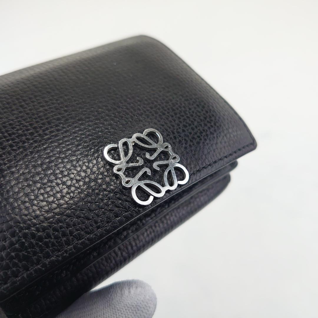 【ちょこ様用】ロエベ　Wホック　三つ折り財布（箱・内袋付き）　1202