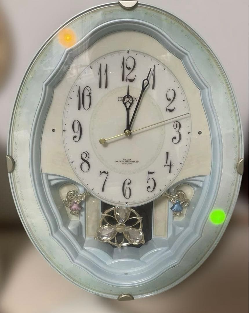 最終値下げ！からくり時計　パルミューズm479 掛け時計　電波時計　振り子　廃盤