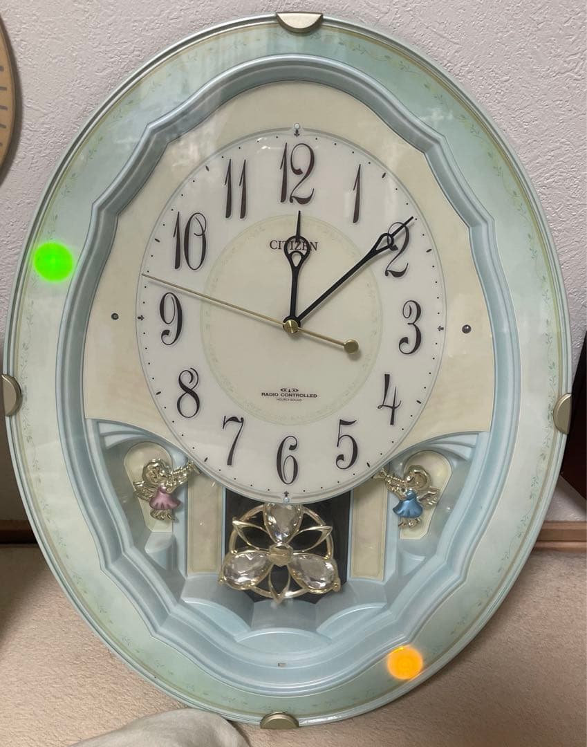 最終値下げ！からくり時計　パルミューズm479 掛け時計　電波時計　振り子　廃盤