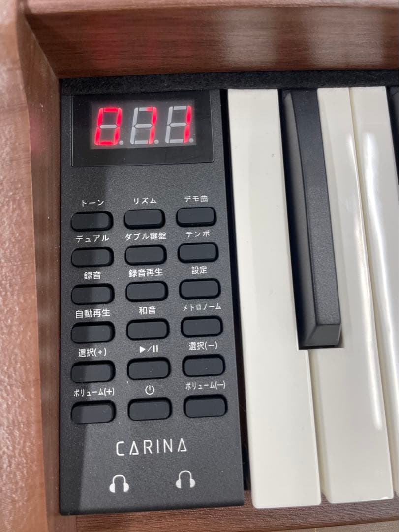 電子ピアノ88鍵盤 給電タイプ　木目調ボディ　マホガニー