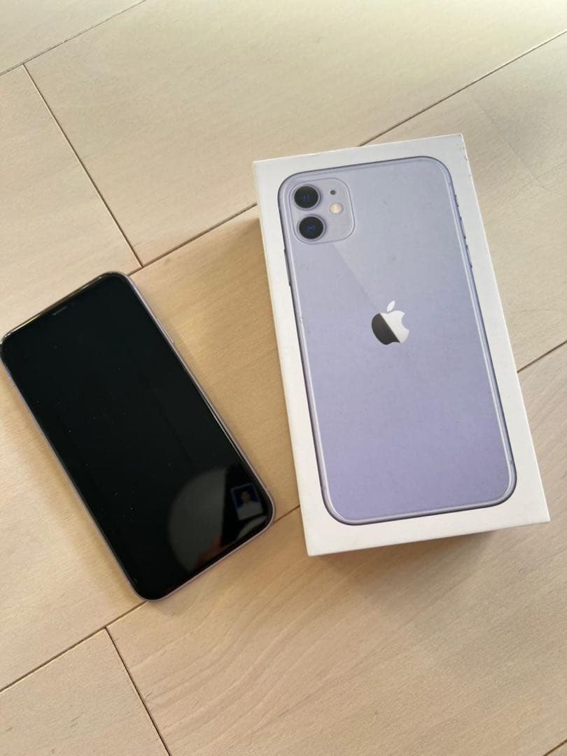 Apple iPhone 11 パープル 本体 箱付き SIMフリー