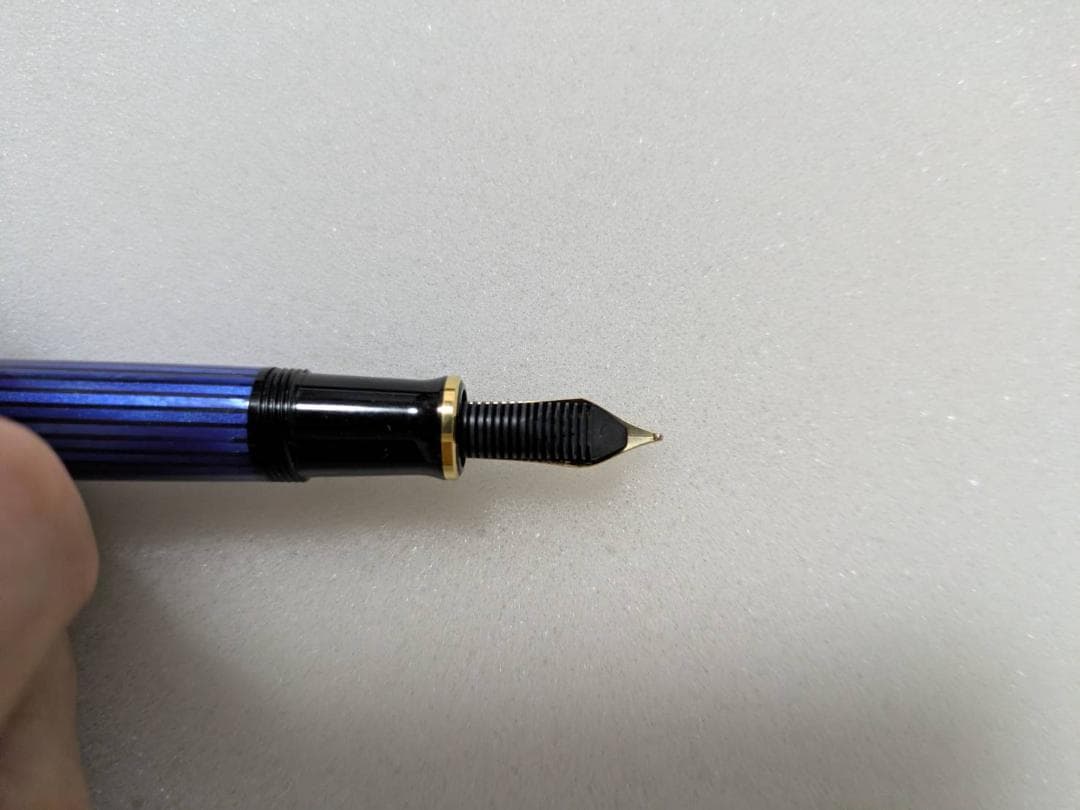 ペリカン 万年筆 スーベレーン M400　ブルーストライプデザイン