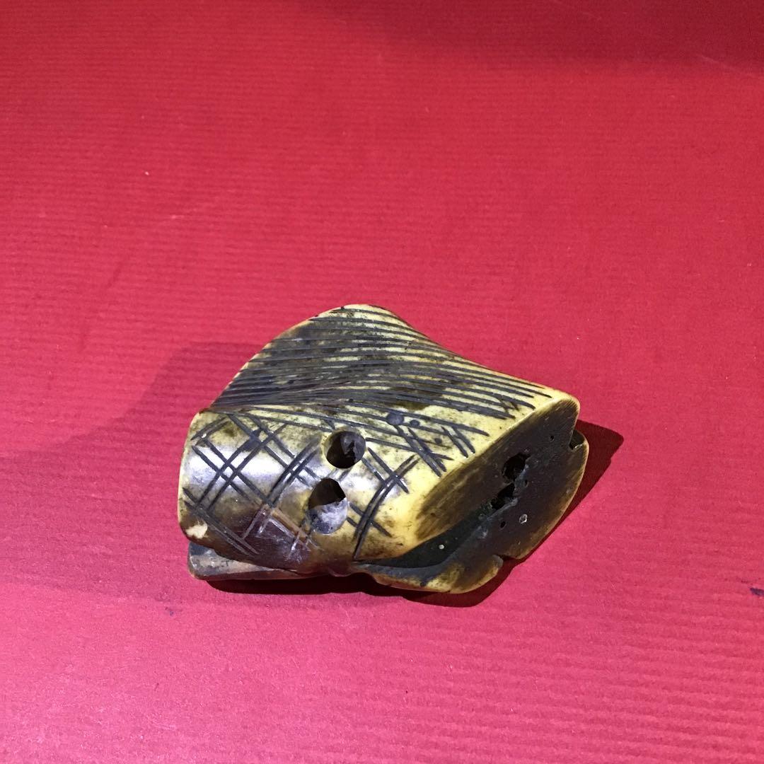 根付　日本ホンシュウ鹿角材質　　　　N6