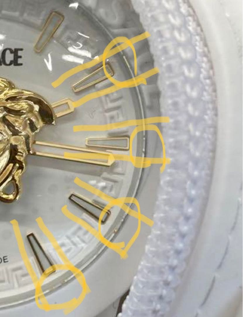 フォロー割　VERSACE ヴェルサーチ ラバーベルトウォッチ 未使用品