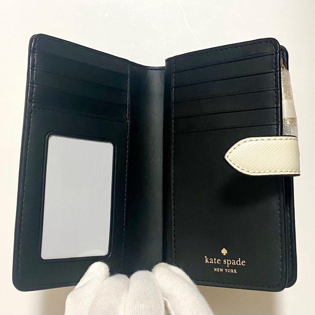 kate spade ケイトスペード　ハート　二つ折り　財布　ホワイト
