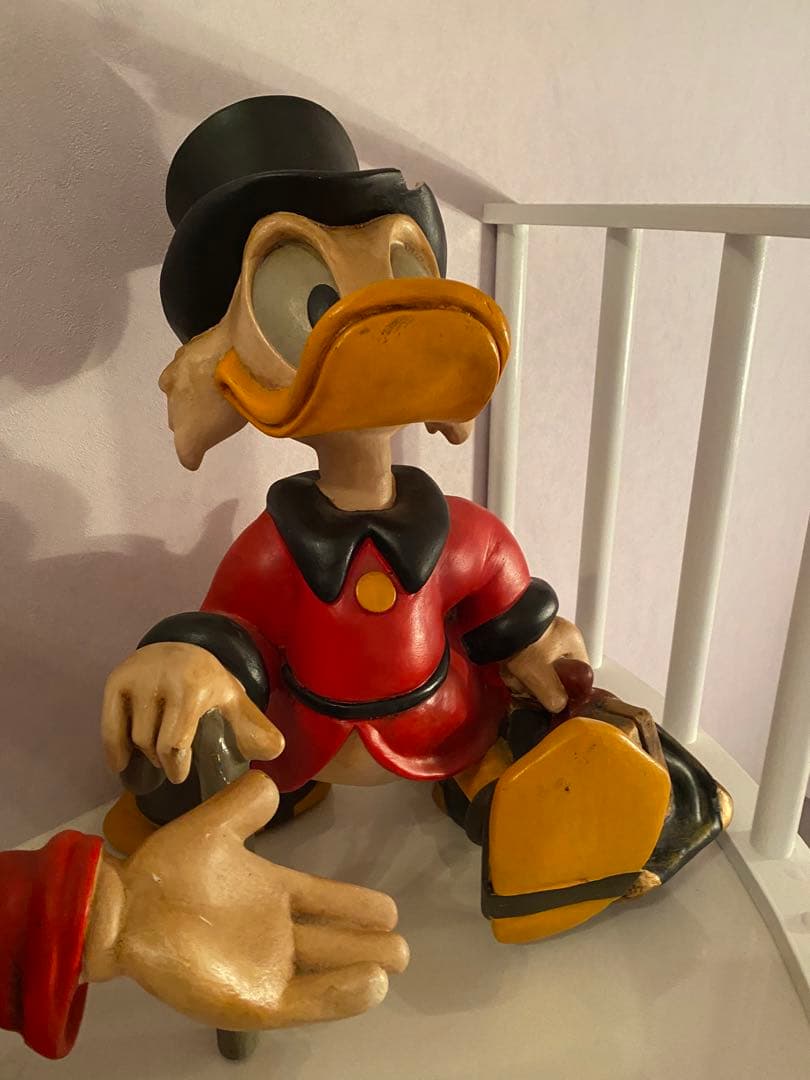 アンティーク　ミッキーマウス　ドナルド　スクルージおじさん　オブジェ