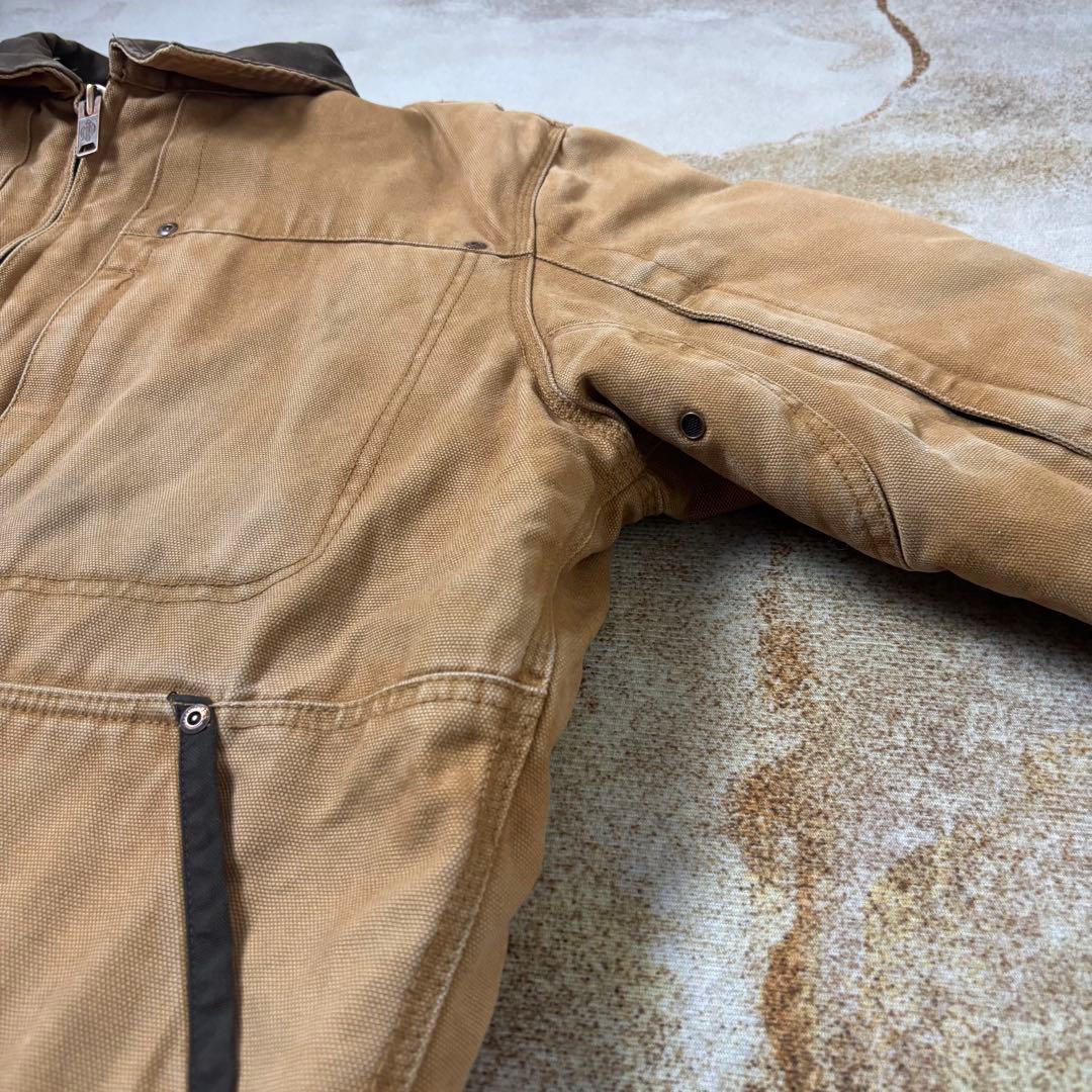 【古着】Dickies中綿ダックワークJKT茶Lフェード