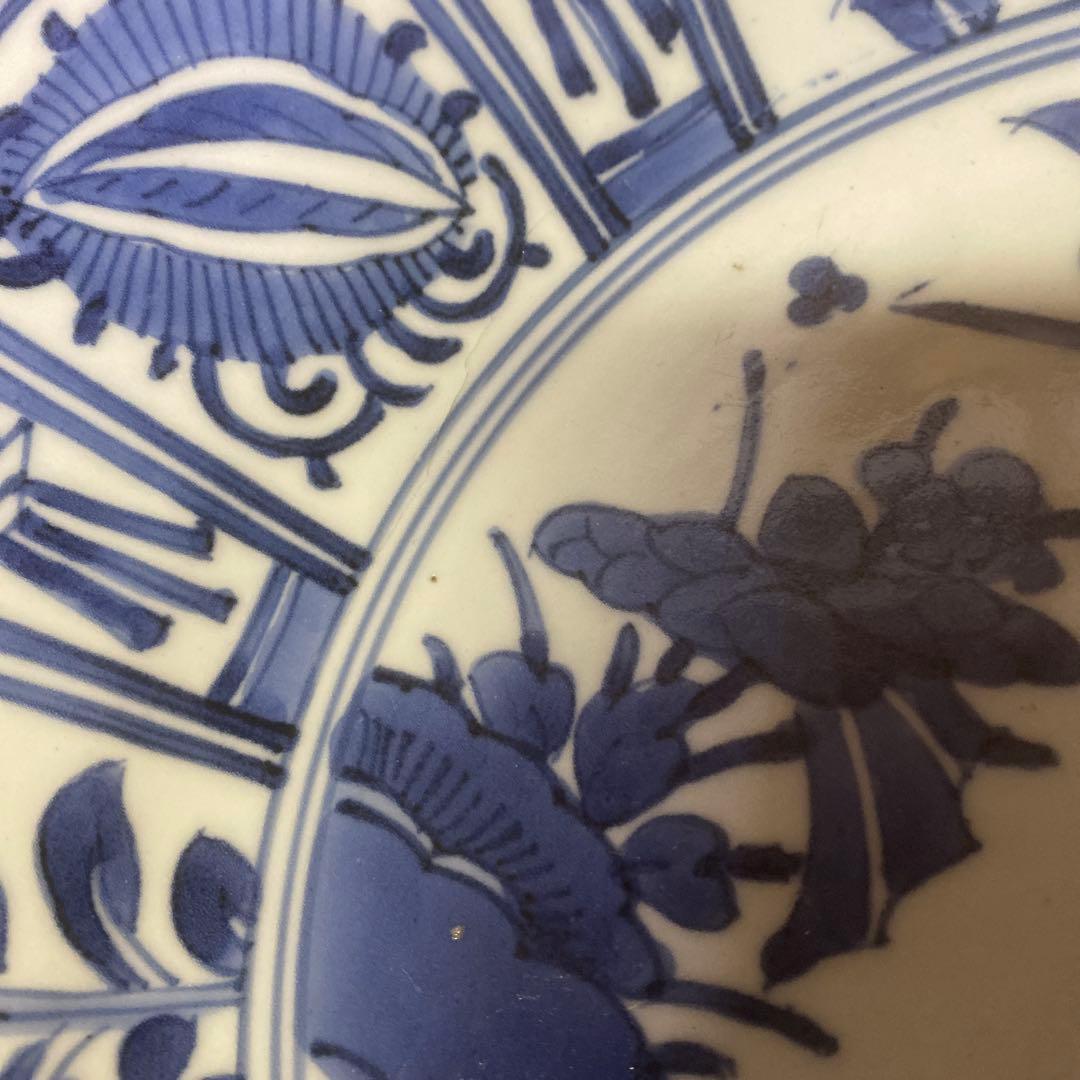 ヨーロッパ里帰り古伊万里芙蓉手大皿