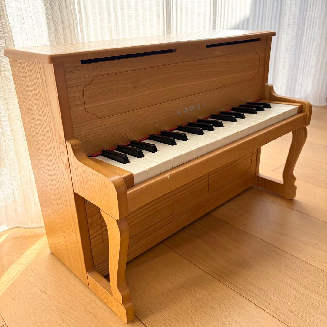 カワイKAWAIアップライトピアノ河合ナチュラルミニピアノ子供おしゃれ木目