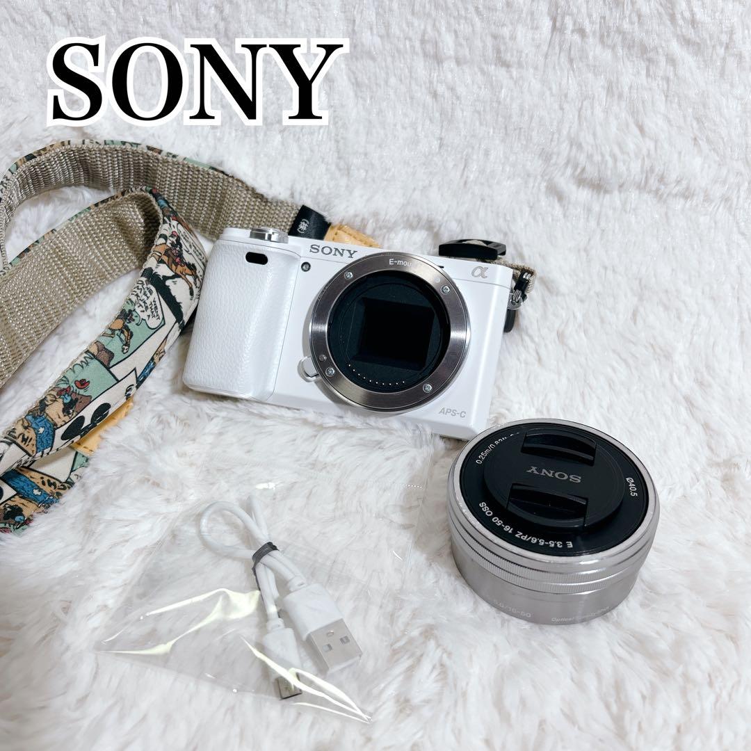 【美品】SONY α6000 ボディILCE-6000 ホワイト