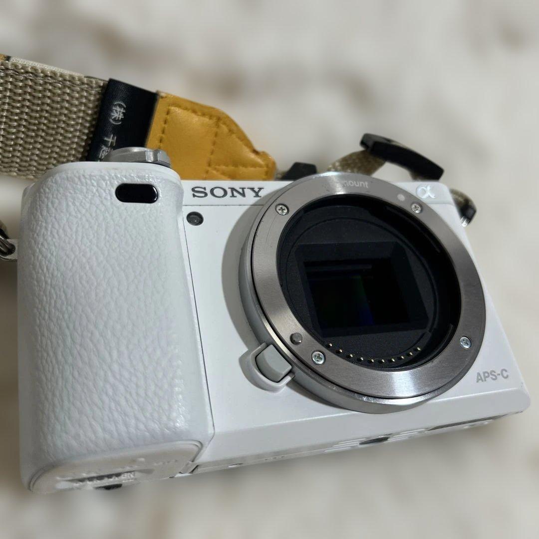 【美品】SONY α6000 ボディILCE-6000 ホワイト