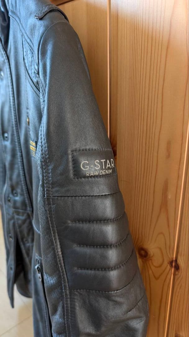 G-STAR RAW 牛革 ライダースジャケット