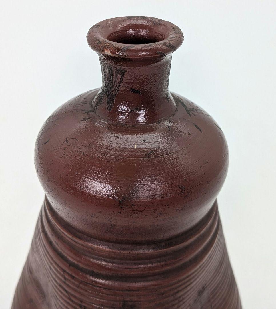 江戸末期 古備前 三方徳利 合箱合布 人形徳利 とっくり 一輪挿し花入 備前焼