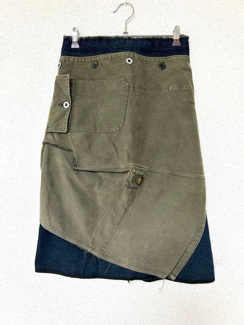 フランス製 MARC LE BIHAN 再構築 リメイク 変形 スカート L