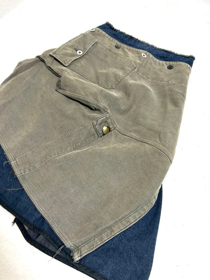 フランス製 MARC LE BIHAN 再構築 リメイク 変形 スカート L